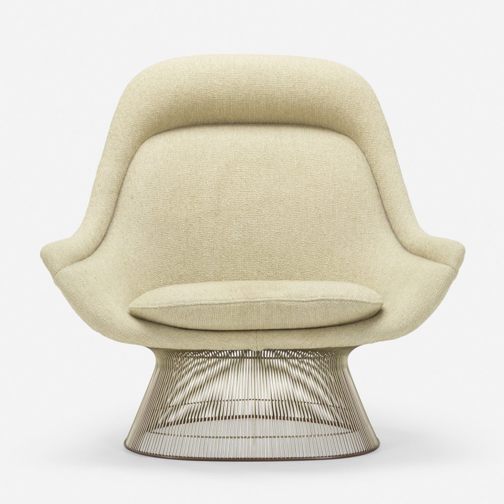 Warren PLATNER : le design élégant et intemporel 11 165 1 essential design july 2022 warren platner lounge chair wright auction JULIA FORMA