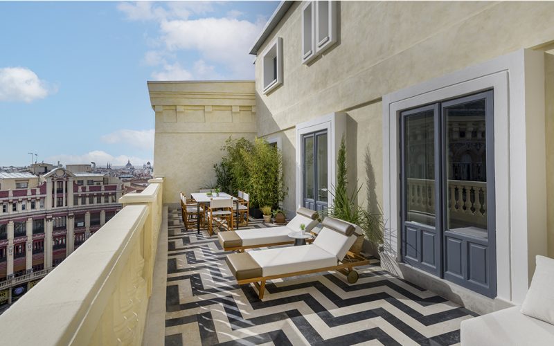 JW Marriott Hotel Madrid guestroom terrace JULIA FORMA