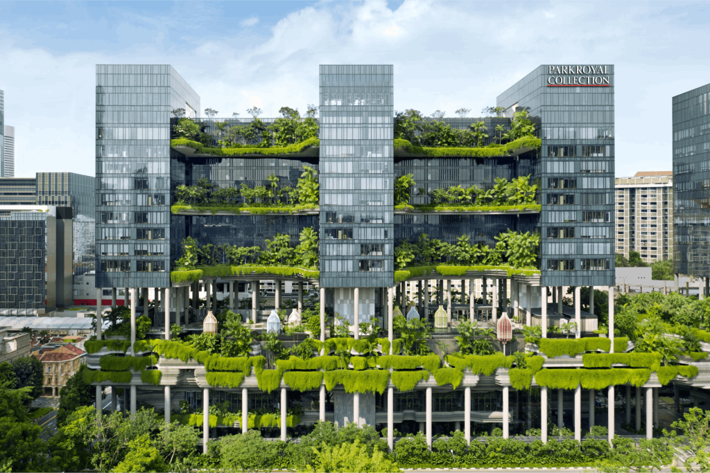 WOHA : quand la nature et l'architecture fusionnent en chefs-d'œuvre urbains 15 01. A ‘hotel in a garden concept featuring over 15000 square metres of lush gardens which constitutes more than twice the hotels land area JULIA FORMA